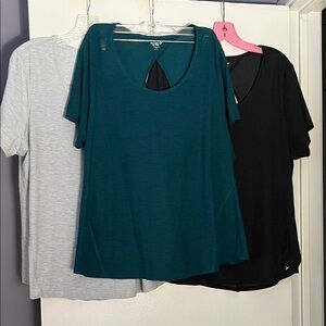 Old Navy Teal, Black, and Gray Short Sleeve Active Tees